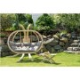 Globo Large Garden Swing Chair with Taupe Cushion