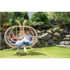 GRADE A1 - Globo Outdoor wooden Large Hanging Chair in Taupe