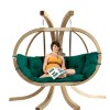Green 2 Seater Garden Swing Chair - Stand Not Included - Globo