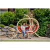 Globo Large Garden Swing Chair with Terracotta Cushion