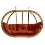Globo Large Garden Swing Chair with Terracotta Cushion
