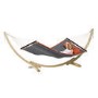 Grey Garden Hammock with Wooden Stand