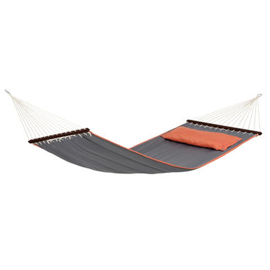 Grey Garden Hammock with Wooden Stand