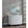 GRADE A3 - Birlea Furniture Aztec 4 Drawer Dresser &amp; Mirror Set in White High Gloss