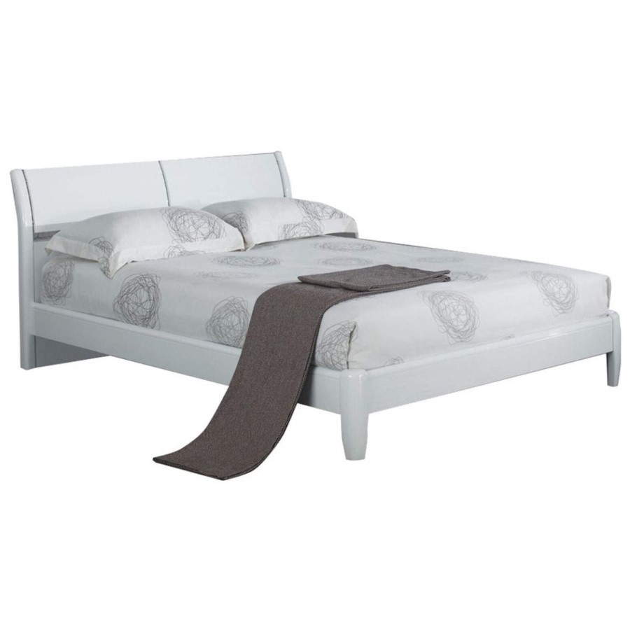 Birlea Furniture Aztec Double Bed in White High Gloss