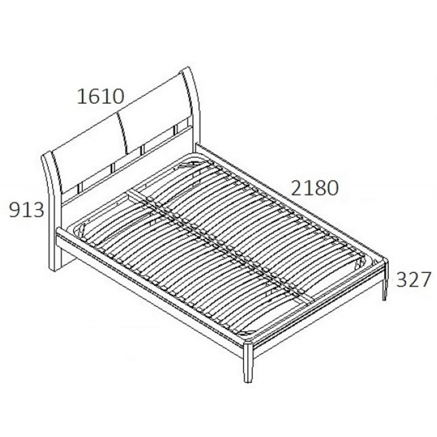 Birlea Furniture Aztec Kingsize Bed in White High Gloss