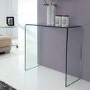 Azurro Curved Glass Console Table - LPD