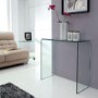 Azurro Curved Glass Console Table - LPD