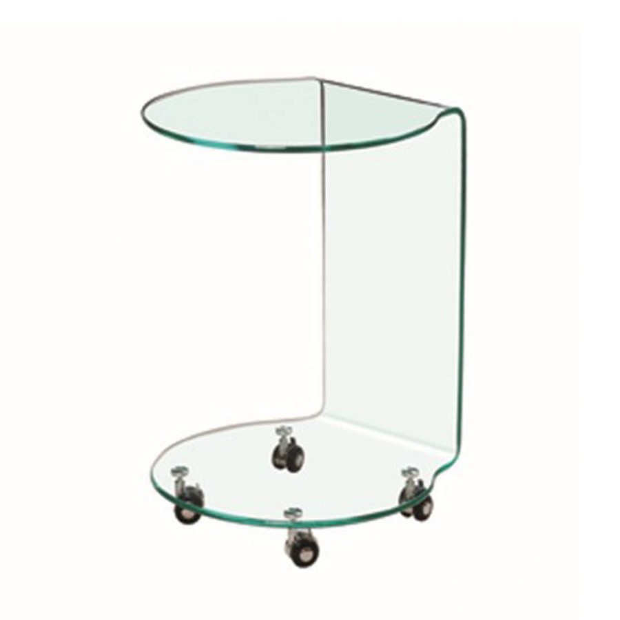 LPD Azurro Glass Lamp Table