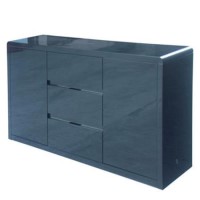 Wilkinson Furniture Allure Sideboard in Black High Gloss
