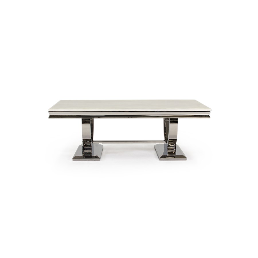 Vida Living Arianna Cream Marble Coffee Table