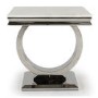 Vida Living Arianna Cream Marble Lamp Table
