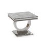 Arianna Marble Lamp Table in Grey - Vida Living