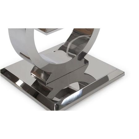 Arianna Marble Lamp Table in Grey - Vida Living