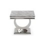 Arianna Marble Lamp Table in Grey - Vida Living