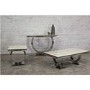 GRADE A1 - Vida Living Arianna Cream Marble Console Table