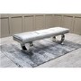 GRADE A1 - Arianna Dining Bench in Grey Velvet 180cm - Vida Living