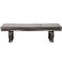 GRADE A1 - Arianna Dining Bench in Grey Velvet 180cm - Vida Living