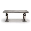 Arianna Grey Marble Dining Table 180cm - Vida Living - Seats 6