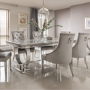 Arianna Grey Marble Dining Table 180cm - Vida Living - Seats 6