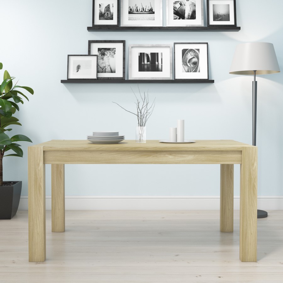Bailey Oak 4 Seater Rectangle Dining Table