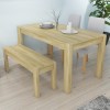 Bailey Oak 4 Seater Rectangle Dining Table