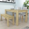 Bailey Oak 4 Seater Rectangle Dining Table