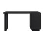 Black Wood Office Desk with Drawers - Banks