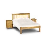 GRADE A2 - Julian Bowen Barcelona Double Pine Bed with Low Foot End