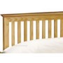 GRADE A2 - Julian Bowen Barcelona Double Pine Bed with Low Foot End