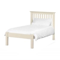 Julian Bowen Barcelona Single White Bed with Low Foot End Julian Bowen Barcelona Single White Bed with Low Foot End