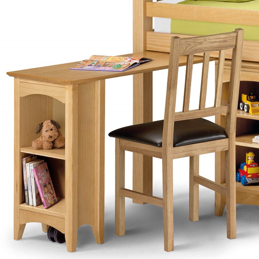 GRADE A1 - Julian Bowen Barcelona Pine Mid Sleeper with Right Hand Ladder