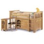 GRADE A1 - Julian Bowen Barcelona Pine Mid Sleeper with Right Hand Ladder