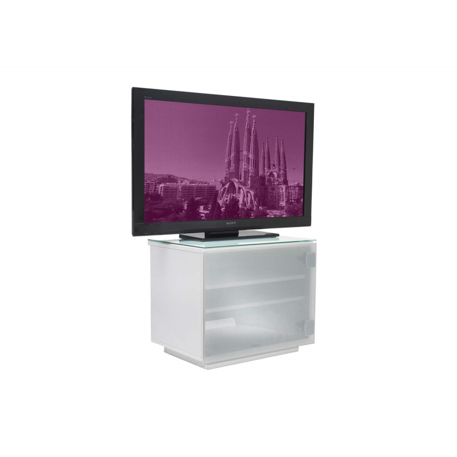 UK-CF Barcelona White TV Cabinet - Up to 42 Inch