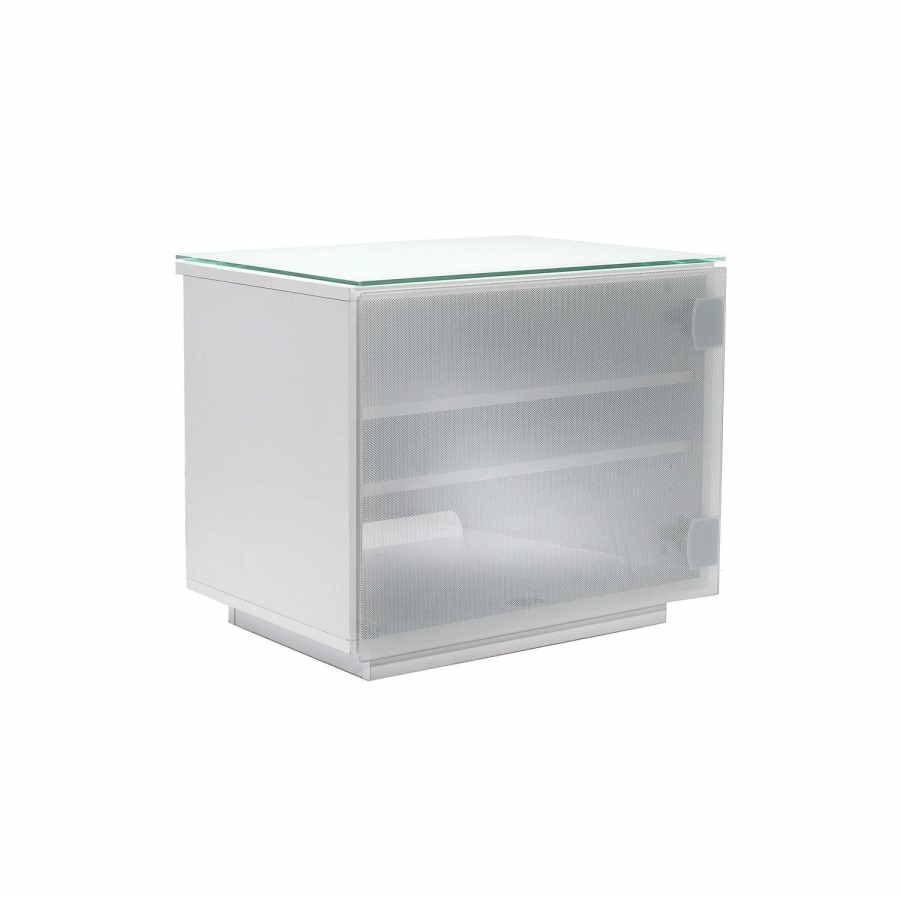 UK-CF Barcelona White TV Cabinet - Up to 42 Inch