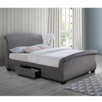 Birlea Barcelona 2 Drawer King Size Bed Grey