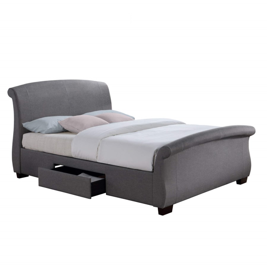 Birlea Barcelona 2 Drawer King Size Bed Grey