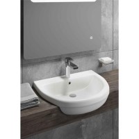 Semi Recessed Sink - 1 Tap Hole