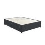 Dark Grey Fabric Super King Divan Bed Base with 2 Drawers - Langston