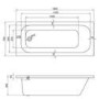 GRADE A2 - Sochi Round Style Single Ended Straight Standard Bath - 1600 x 700mm