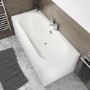 Mosanto Double Ended Round Style Standard Bath - 1700 x 750mm 