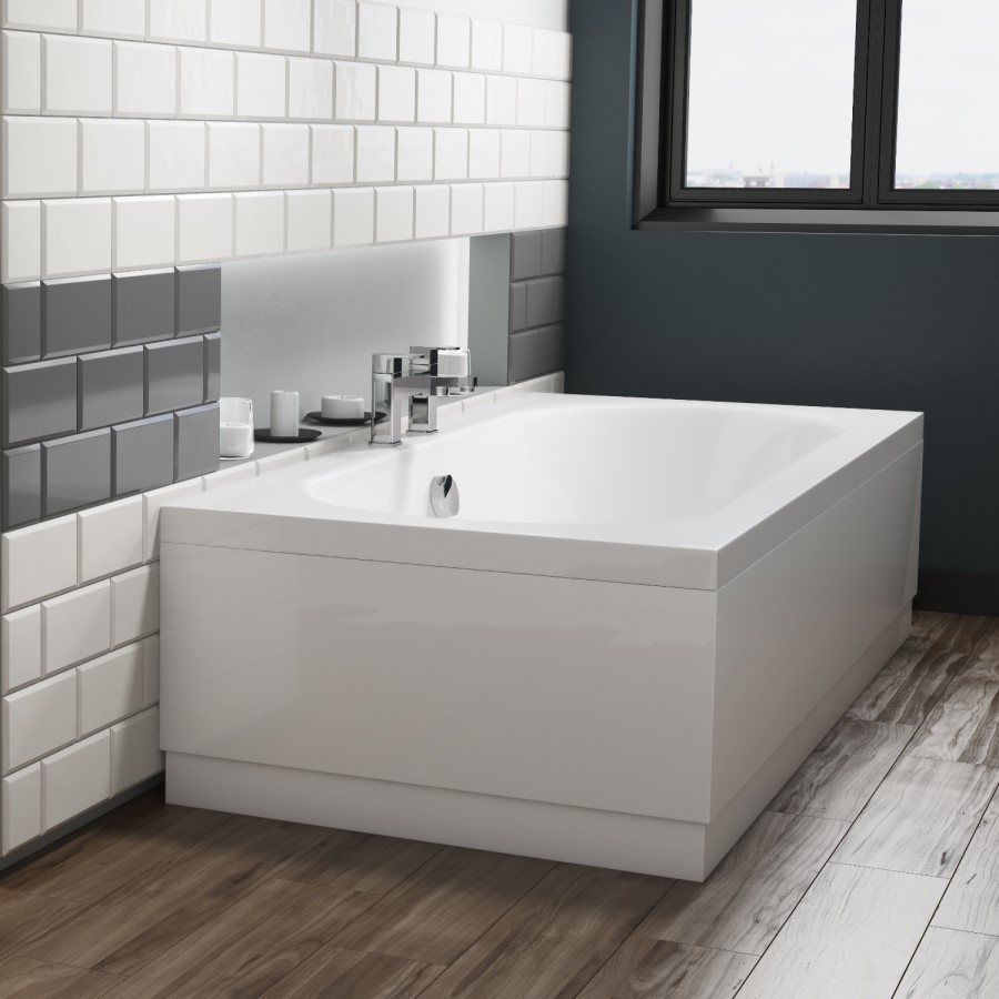 Mosanto Double Ended Round Style Standard Bath - 1700 x 750mm 