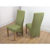 Amalga Linen Style Lime Pair of Chairs