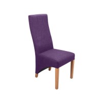 Amalga Linen Style Plum Pair of Chairs