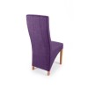 Amalga Linen Style Plum Pair of Chairs