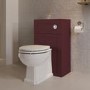 500mm Burgundy Back to Wall Toilet Unit Only - Baxenden