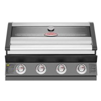 Beefeater 1600E Series - 4 Burner Gas Built in BBQ - Dark Stainless Steel 