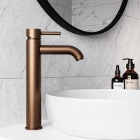Brushed Bronze Tall Basin Mixer Tap  - Arissa