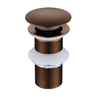 Brushed Bronze Click Clack Unslotted Basin Waste - Arissa