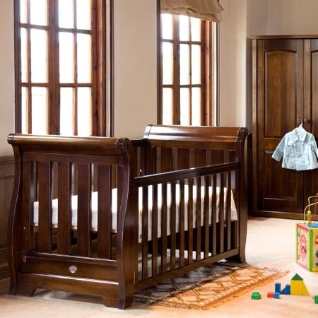 Boori Country Sleigh 3 in 1 Cot Bed in English Oak